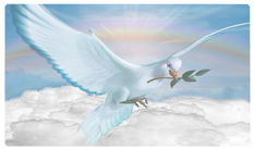 DNSEMP-C-116-D-BL Dove Clouds Blue